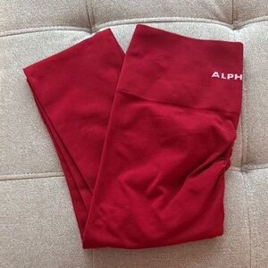 Alphalete Women's Red Amplify Leggings